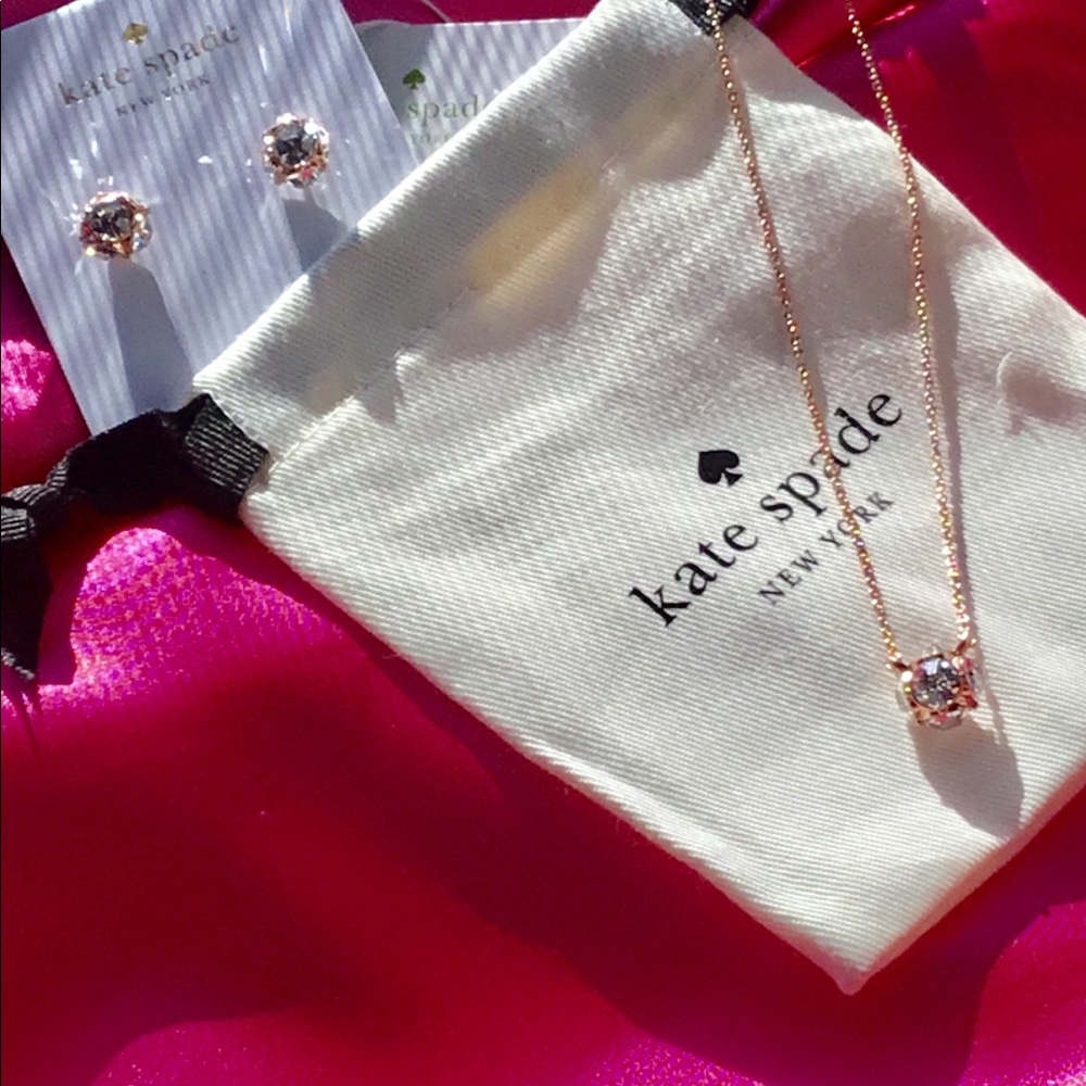 Kate Spade earrings and necklace set